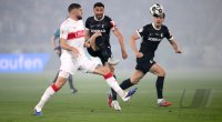 Fussball DFB Pokal  Halbfinale  2025/2026  23.04.2026VfB Stuttgart - SC Freiburg, ZWEIKAMPF, SPIELSZENE, AKTION, ACTION, DUELL,