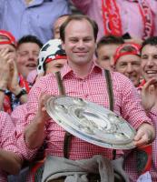 Fussball 1. Bundesliga :  JUBEL  Manager Christian Nerlinger  (FC Bayern Muenchen)