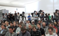 FUSSBALL INTERNATIONAL EURO 2012:  Pressekonferenz der Deutschen Nationalmannschaft in Danzig