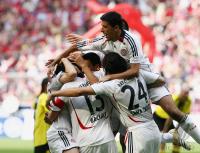 Fussball 1.Bundesliga JUBEL  FC Bayern Muenchen