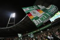 FUSSBALL  DFB Pokal Halbfinale; JUBEL FANS SV Werder Bremen