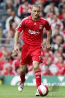 Fussball Barclays Premiership: Liverpool, AURELIO Einzelaktion