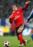 Fussball 1. Bundesliga: HSV, VAN DER VAART Einzelaktion