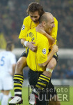 Fussball CL: Dortmund - Auxerre, Jubel