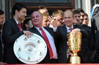 Fussball: FC Bayern feiert zum Saisonabschluss auf dem Marienplatz