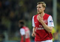 Fussball CHL  Saison 2011/2012: Arsenal London, MERTESACKER
