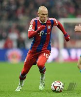 Fussball 1. Bundesliga Saison 14/15: Arjen Robben (FC Bayern Muenchen)