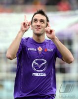 FUSSBALL SERIE A:  Jubel Gonzalo Rodriguez (AC Florenz)