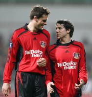 Fussball UEEA CUP: Leverkusen, FRIEDRICH und CASTRO