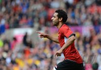 FUSSBALL Olympia 2012 Maenner: JUBEL MOHAMED SALAH (Aegypten)