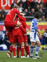 Fussball 1. Bundesliga: Duisburg - Bayern, Jubel Bayern