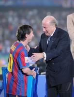 FUSSBALL FIFA Club WM UAE 2009;  FIFA Praesident Joseph S. Blatter