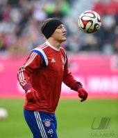 Fussball 1. Bundesliga Saison 14/15: FC Bayern Muenchen - TSG 1899 Hoffenheim