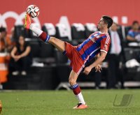 FUSSBALL 1. Bundesliga 14/15 Testspiel: Robert Lewandowski (FC Bayern Muenchen)