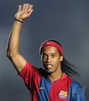 Fussball, Primera Division, Barcelona RONALDINHO