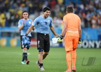 FUSSBALL WM 2014: JUBEL Luis SUAREZ (Uruguay)