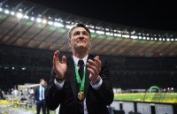 Fussball DFB Pokalendspiel 17/18: JUBEL Trainer Niko Kovac (Eintracht Frankfurt)