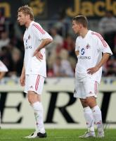 Fussball 1. Bundesliga: Koeln - Hannover, SINKIEWICZ und PODOLSKI enttaeuscht