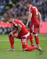 Fussball, 1. Bundesliga  Saison 2014/2015 Relegation: Karlsruher SC - Hamburger SV