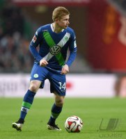 Fussball, 1. Bundesliga  Saison 2014/2015: SV Werder Bremen - VfL Wolfsburg