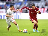Fussball 1. Bundesliga Saison 21/22: FC Bayern Muenchen - Bayer 04 Leverkusen