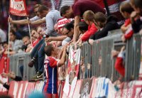 Fussball 1. Bundesliga Saison 14/15: JUBEL FC Bayern Muenchen