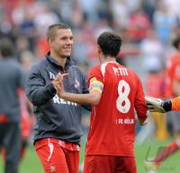 FUSSBALL  1. BUNDESLIGA  09/10   Podolski (1. FC Koeln)