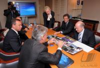 FIFA Club WM Japan 2008 President Blatter welcomes Pachuca delegation