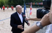 Beachsoccer Nationalteam von Tahiti besucht die FIFA