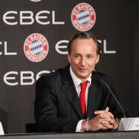 Fussball 1. Bundesliga  EBEL  Werbepartner des FC Bayern Muenchen