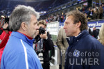 Fussball 1. Bundesliga: Wolfsburg HSV, Trainer GERETS und Trainer Doll