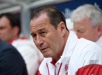 Fussball 1. Bundesliga Saison 14/15: Trainer Huub Stevens (VfB Stuttgart)