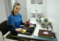 Fussball Schiedsrichterin Isabel De Marco (VfB Stuttgart)