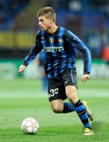 Fussball Champions League  Saison 2010/2011:  Davide Santon (Inter)