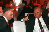 Fussball Champions League Finale 2011/2012: Praesident Hoeness und Vorstandsvorsitzender Rummenigge (FC Bayern Muenchen)