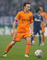 Fussball, Champions League: Barcelona, INIESTA Einzelaktion