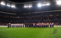 Fussball Champions League  Saison 2010/2011: Teamaufstellung in der ALLIANZ ARENA