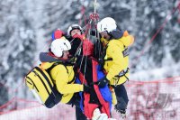 Ski Alpin Kitzbuehel 2016 Abfahrt Sturz Hannes Reichelt (AUT)