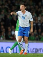 FUSSBALL INTERNATIONAL  EM 2012 - Qualifikation : Antonio CASSANO (Italien)