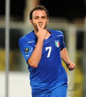 Fussball International EM 2012 - Qualifikation : Giampaolo Pazzini (Italien)