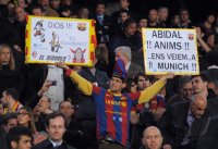 FUSSBALL INTERNATIONAL  CHL Viertelfinale 11/12:  Barca Fan