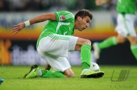 Fussball 1. Bundesliga, Saison 2011/2012: Wolfsburg, MANDZUKIC am Ball