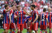 Fussball, 1. Bundesliga  Saison 2013/2014: JUBEL Claudio Pizarro (FC Bayern Muenchen)