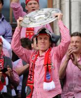 Fussball 1. Bundesliga :  JUBEL Arjen Robben (FC Bayern Muenchen)