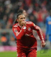 Fussball 1. Bundesliga  09/10  JUBEL Martin Demichelis  (FC Bayern Muenchen)