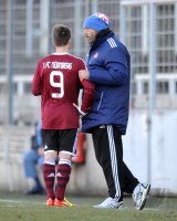 Fussball Regionalliga Sued 2011/2012:  Sinan Tekerci mit Trainer Rene van Eck (v. re. 1. FC Nuernberg)