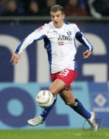 Fussball 1. Bundesliga: HSV, VAN DER VAART Einzelaktion am Ball