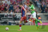 Fussball 1. Bundesliga Saison 14/15: FC Bayern Muenchen - VfL Wolfsburg