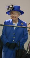 Olympia 2012: Queen Elizabeth II. besucht die Schwimmhalle