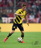 Fussball DFB Pokal Halbfinale 14/15: FC Bayern Muenchen - Borussia Dortmund